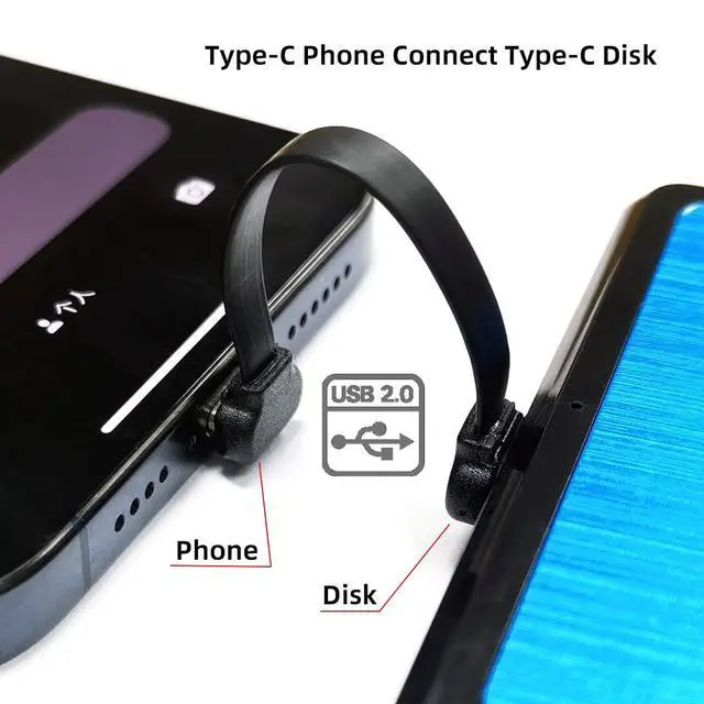 Alt view image 3 of 7 - 90 Degree Dual Angled USB-C Type C to USB-C Ultra Slim Flat Power USB2.0 Data Cable Angled Connector 65W Fast Charge Compatible with Laptop Tablet Phone (70mm)