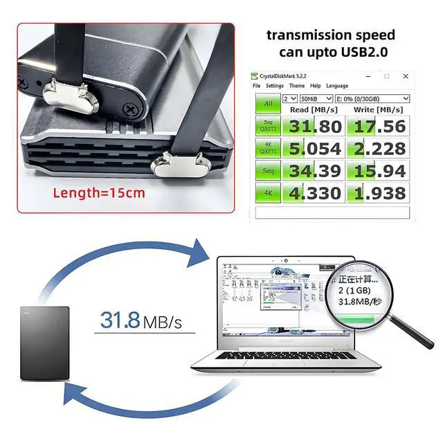 Alt view image 4 of 7 - 90 Degree Dual Angled USB-C Type C to USB-C Ultra Slim Flat Power USB2.0 Data Cable 65W Fast Charge Compatible with Laptop Tablet Phone (200mm)