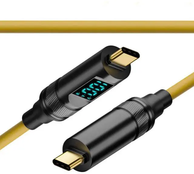 Main image of Smart LED Display USB-C USB4 Cable 20Gbps Data 100W Power 8K Video Compatible with Laptop Disk Phone Type-C Male to Male Cable (1.0m)