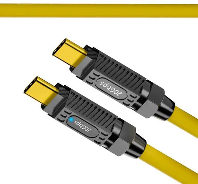 Main image of Ultra Soft High Flex USB-C USB4 Cable 20Gbps Data 140W 8K Video Compatible with Gaming Keyboard Mouse Type-C Male to Male Cable (2.0m)
