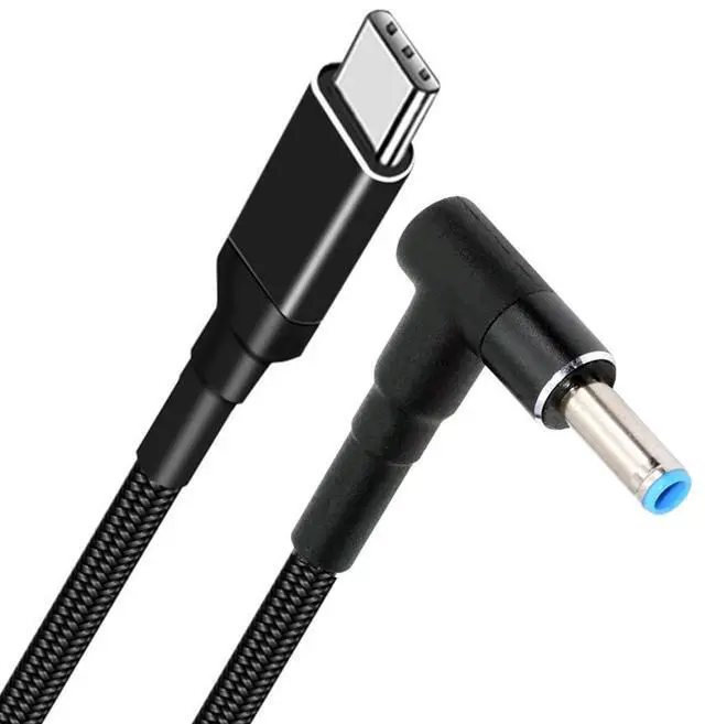 Main image of 100W USB Type-C USB-C Power Input to 20V DC Plug 4.5 * 3.0mm Output 20V 5A 100W & 65W PD Charge Cable Compatible with Laptop (6ft/180cm)