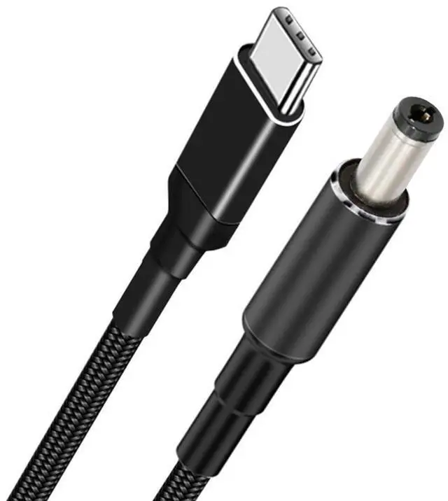 Main image of 100W USB Type-C USB-C Power Input to 20V DC Plug 5.5 * 2.1mm Output 20V 5A 100W & 65W PD Charge Cable Compatible with Laptop (6ft/180cm)
