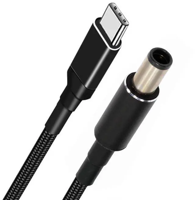 Main image of 100W USB Type-C USB-C Power Input to 20V DC Plug 7.4 * 5.0mm Output 20V 5A 100W & 65W PD Charge Cable Compatible with H-P-Laptop (6ft/180cm)