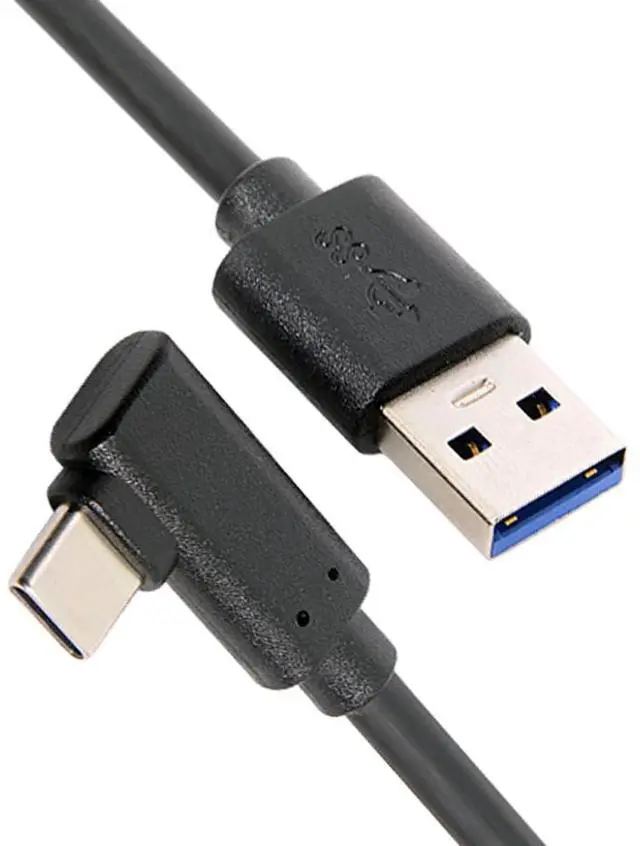 Main image of USB 3.1 Type-C Left Right Angled Type 90 Degree to Standard USB3.0 Data Cable Compatible for Camera Link VR (1.5M)