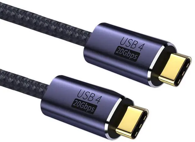 Main image of Straight Connector USB4 Cable Male to Male 20Gbps with 100W Charging and 8K 5K@60Hz USB4.0 Compatible with Thunderbolt3/4 (50cm)