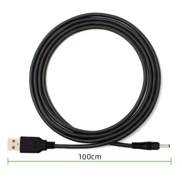 Alt view image 6 of 7 - USB Type-A Male Input to 5V DC 3.5 * 1.3mm Output Power Charge Cable 100cm for DC5V Desk Lamp Fan Camera