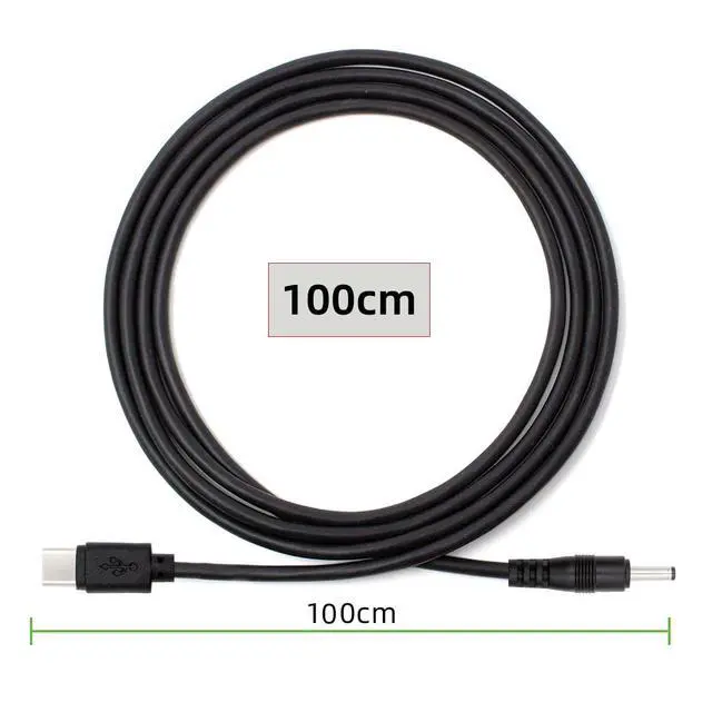 Alt view image 5 of 7 - Type C USB-C Input with 5.1K Resistor to 5V DC 3.5 * 1.3mm Output Power Charge Cable 100cm for DC5V Desk Lamp Fan Camera