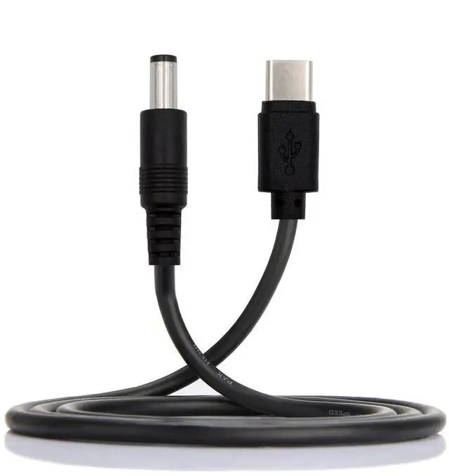 Main image of Type C USB-C Input with 5.1K Resistor to 5V DC 5.5 * 2.5mm Output Power Charge Cable 100cm for DC5V Desk Lamp Fan Camera