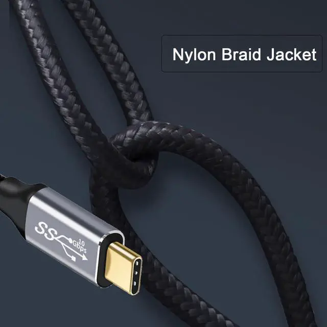 Alt view image 4 of 7 - 10Gbps USB-C USB 3.1 Type C Gen2 Male to Male Data Video 100W Cable with E-Marker for Tablet & Phone & Laptop (1.5M)