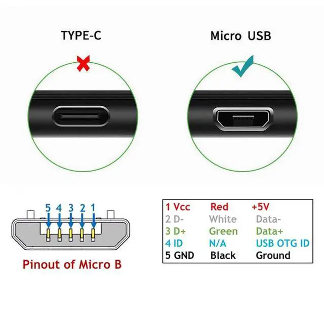 Alt view image 2 of 7 - 2pcs Up & Down 90 Degree Angled Micro USB 2.0 Male to Female Extension Cable 0.2m Full Pin Connected (20CM)