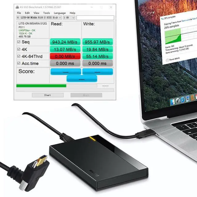 Alt view image 5 of 7 - USB3.1 Type-C Male to Dual Thumbscrew Locking USB-C Vertical 90 Degree Up Down Angled 10Gbps Data Cable Panel Mount Type 3ft (100cm)