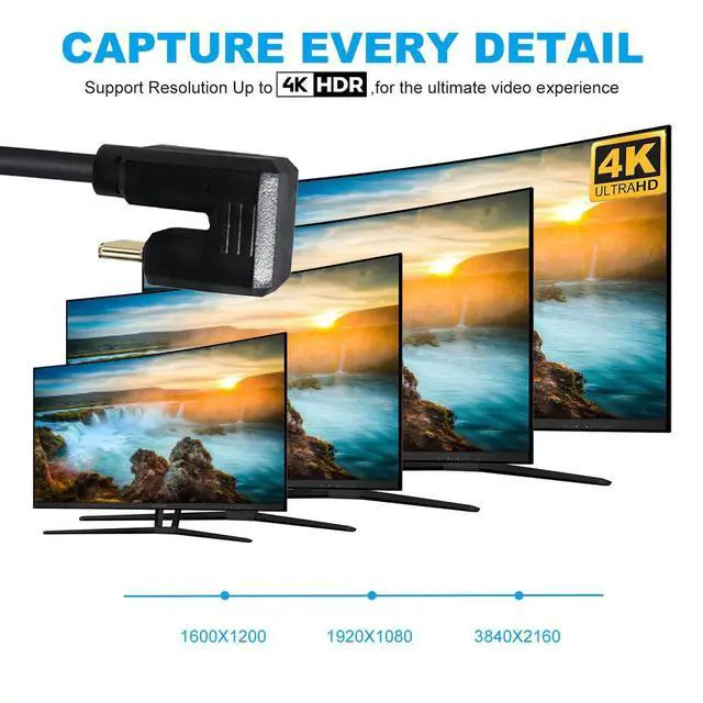 Alt view image 4 of 7 - USB3.1 Type-C Male to USB-C Male 360 Degree Opposite Back Angled Connector 10Gbps Data 4K Video 65W Power Cable 3ft (100cm)