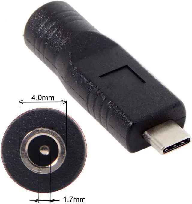 Alt view image 2 of 7 - DC Jack 4.0x1.7mm Input to USB-C Type-C Device 5V/9V/15V/20V Straight Type Plug Power PD 65W Charge Adapter Emulator Trigger Compatible with Laptop Phone