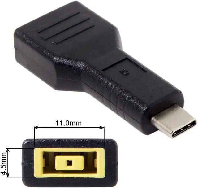 Alt view image 2 of 7 - Rectangle Thinkpad X1 Input to USB-C Type-C Device 5V/9V/15V/20V Straight Type Plug Power PD 65W Charge Adapter Emulator Trigger Compatible with Laptop Phone
