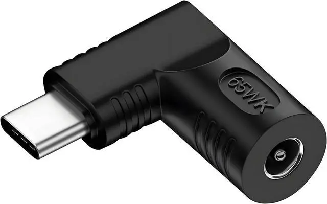 Main image of DC Jack 4.0x1.7mm Input to USB-C Type-C Device 5V/9V/15V/20V Angled 90 Degree Plug Power PD 65W Charge Adapter Emulator Trigger Compatible with Laptop Phone