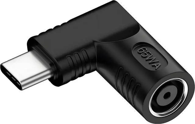 Main image of DC Jack 7.9x5.4mm Input to USB-C Type-C Device 5V/9V/15V/20V Angled 90 Degree Plug Power PD 65W Charge Adapter Emulator Trigger Compatible with Laptop Phone