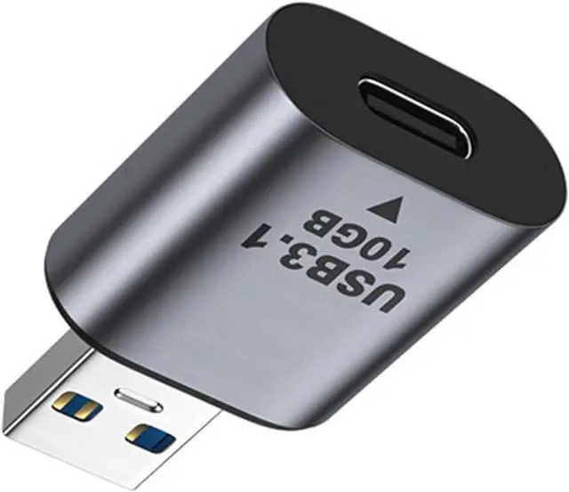 Main image of USB 3.0 A Male Host to USB-C USB 3.1 Type C Female Device Adapter 10Gbps Data Power Compatible with Laptop Tablet Phone