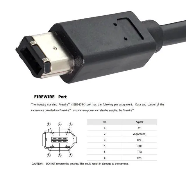 Alt view image 2 of 7 - IEEE 1394 6Pin Male to 1394a 6Pin Male Extension Firewire Cable Compatible with Data Video Capture Card 400Mbps to 400Mbps 180cm