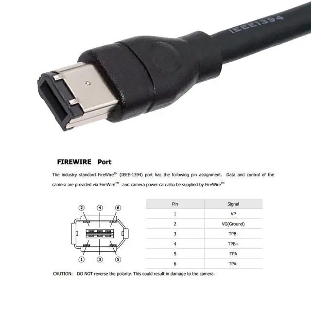 Alt view image 2 of 7 - IEEE 1394b 9Pin Male to 1394a 6Pin Male Extension Firewire Cable Compatible with Data Video Capture Card 800Mbps to 400Mbps 180cm