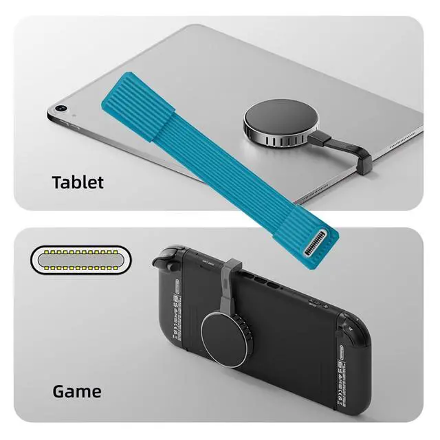 Alt view image 7 of 7 - USB5.0 Type-C 80Gbps Flat Slim FPC USB-C Male & Female Extension Cable Up Angled 90 Degree 240W 16K 8K 60Hz 5K Compatible with 40Gbps USB4.0 Thunderbolt Blue Color (2-Pack)