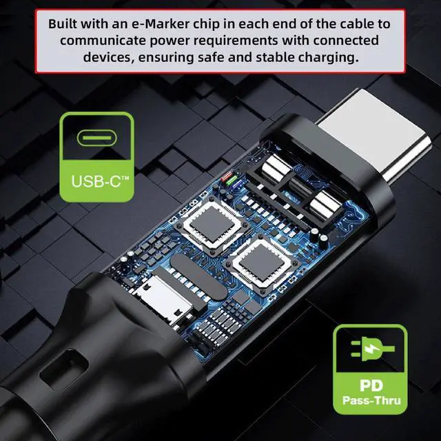 Alt view image 3 of 7 - FPC Flat USB 3.1 Type-C USB-C Male to Male Data Cable 240W 80Gbps 8K Video for Laptop Phone Drive (20cm)