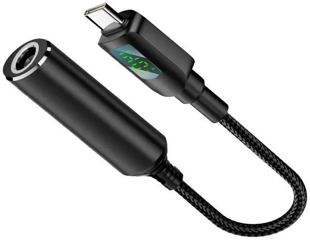 Main image of DC Jack 7.9x5.4mm Power Input to USB-C Type-C Power 140W Smart LED Display PD 100W 65W Charge Cable Compatible with Laptop Phone PD9V/5V/20V/7A