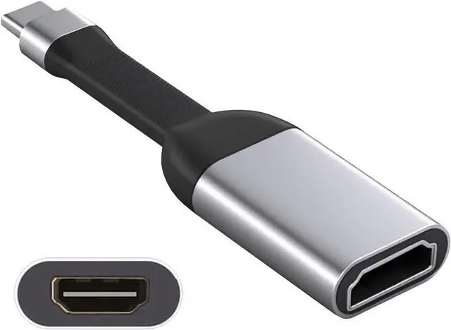 Main image of USB4 Type-C Source USB5.0 USB-C Host to HDMI 4K 60hz UHD Sink HDTV Monitor Adapter Ultra Slim Flat Cable 1080p Compatible with Laptop Tablet Phone