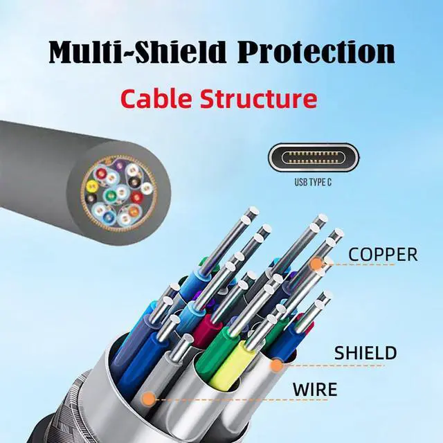 Alt view image 4 of 7 - 10Gbps USB-C USB 3.1 Type C Gen2 Male to Male Data 100W Cable with E-Marker (2.0M)