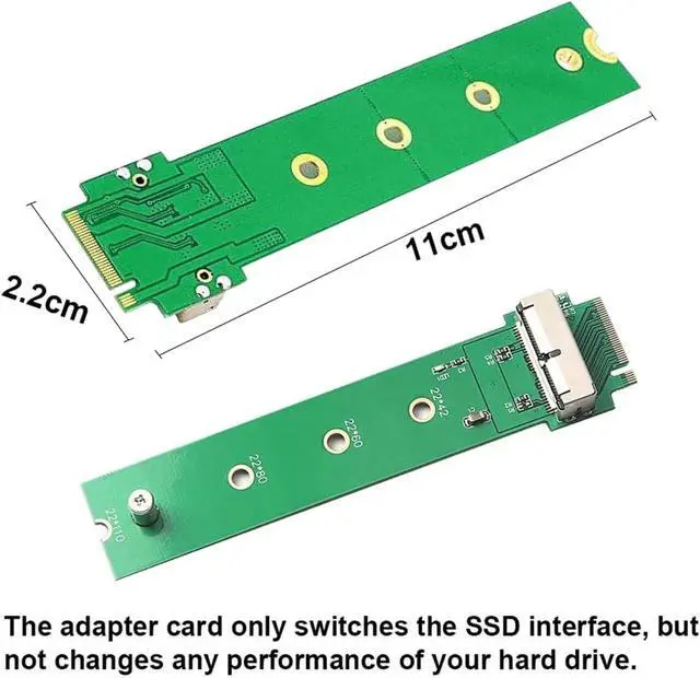 Alt view image 3 of 7 - 12+16Pin SSD to NVME M.2 NGFF M-Key for 2013 2014 2015 2016 2017 MAC Air Pro SSD