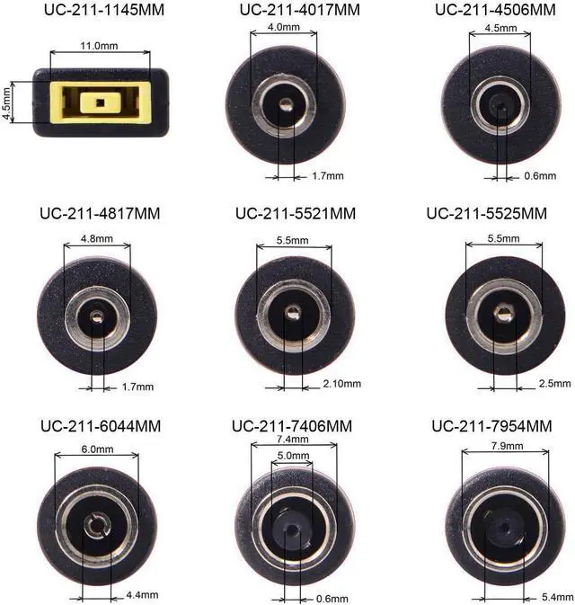 Alt view image 4 of 7 - 7.9x5.4mm DC Jack Input to 65W PD USB-C Type-C Power Plug Charge Adapter for Laptop Phone