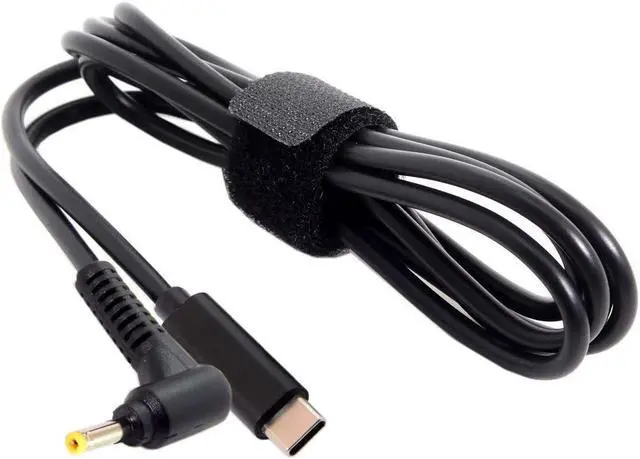 Alt view image 2 of 7 - Type C USB-C Input to 65W DC 4.0x1.7mm Power PD Charge Angled Cable for Laptop 18-20V (4.0x1.7mm)