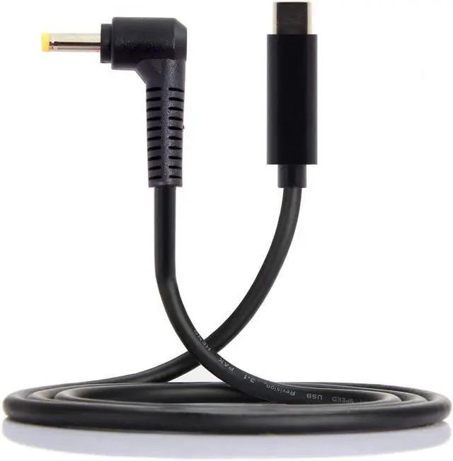 Alt view image 4 of 7 - Type C USB-C Input to 65W DC 4.0x1.7mm Power PD Charge Angled Cable for Laptop 18-20V (4.0x1.7mm)