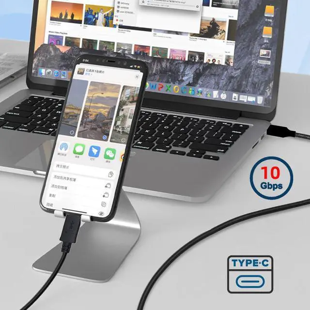 Alt view image 7 of 7 - 3ft USB 3.0 3.1 Type C Male Connector to Standard Type A Male Data Cable for Tablet &Mobile Phone (100CM)
