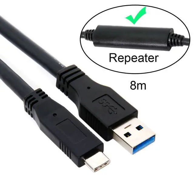 Alt view image 2 of 7 - 5Gbps USB-C 3.1 Type C USB-C to USB 3.0 Male Data Cable for Laptop & Tablet & Phone (800cm)