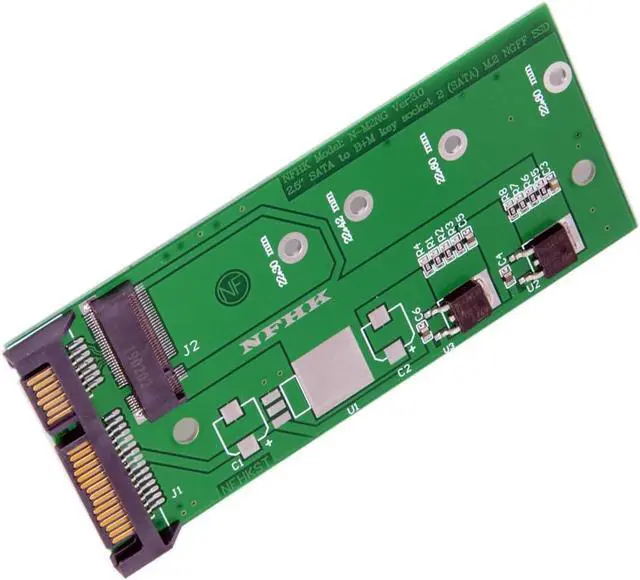 Main image of M.2 NGFF B+M Key SSD to 2.5" SATA 22pin Hard Disk SSD PCBA for E431 E531 X240S Y410P Y510P