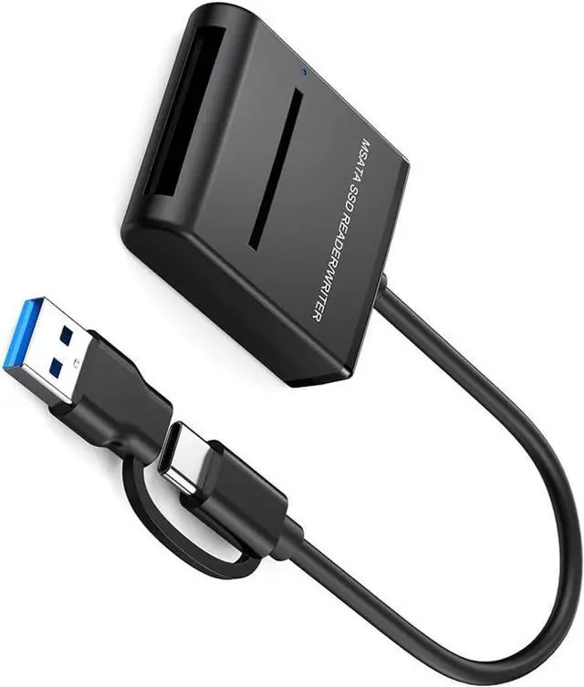 Main image of USB-C USB 3.1 Type C & Type-A to 50mm mSATA PCI-E Solid State Disk SSD Case Enclosure