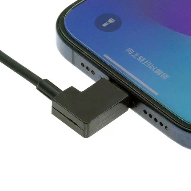 Alt view image 3 of 7 - 200cm Right Angled Type-C USB-C to USB 2.0 Cable 90 Degree Connector for Tablet & Phone