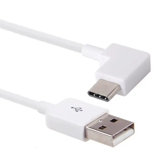 Alt view image 3 of 6 - 100cm Right Angled Type-C USB-C to USB 2.0 Cable 90 Degree Connector for Tablet & Phone