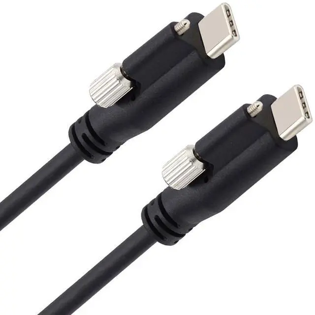Main image of USB 3.1 Type-C Single Screw Locking to USB-C 10Gbps Data Cable 1.2m Panel Mount Type