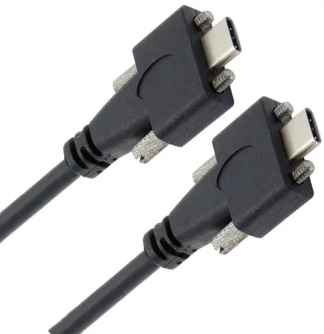 Main image of USB 3.1 Type-C Dual Screw Locking to Locking USB-C 10Gbps Data Cable 1.2m Panel Mount Type
