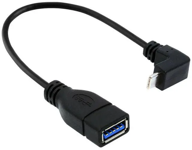 Main image of Up Down Angled 90 Degree USB-C Type-C to USB 3.0 Female OTG Cable for Laptop Cell Phone
