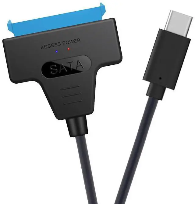 Main image of Type C USB 3.1 Male to SATA 22 Pin 2.5" Hard Disk Driver SSD Adapter Cable for Desktop & Laptop