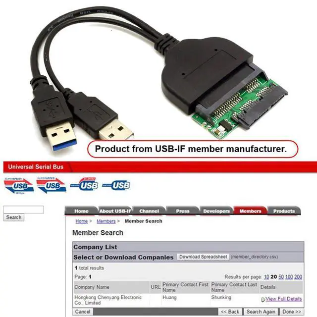 Alt view image 2 of 7 - 1set USB 3.0 to SATA 22Pin & SATA to Micro SATA Adapter for 1.8" 2.5" Hard Disk Driver with Extral USB Power Cable
