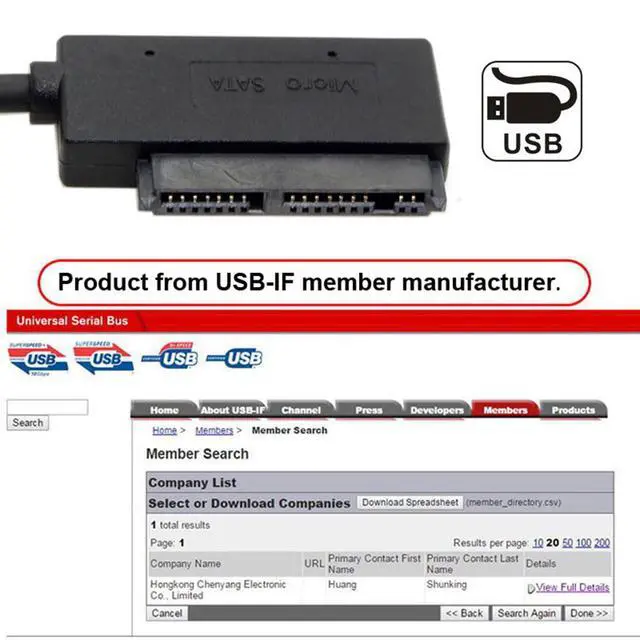 Alt view image 5 of 7 - USB 3.0 to Micro SATA 7+9 16 Pin 1.8" 90 Degree Angled Hard Disk Driver SSD Adapter Cable 10cm