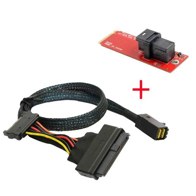 Alt view image 2 of 7 - U.2 U2 Kit SFF-8639 NVME PCIe SSD Adapter & Cable for Mainboard Intel SSD 750 p3600 p3700 M.2 SFF-8643