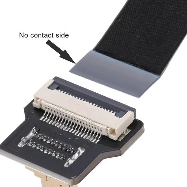 Alt view image 4 of 7 - 90 Degree Down Angled FPV Micro HDMI Male to HDMI Male FPC Flat Cable 50cm for Multicopter Aerial Photography