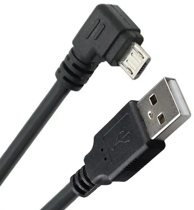 Main image of Right Angled Micro USB to USB 2.0 Charger Sync Data Cable for Phone & Tablet & Camera (150CM)