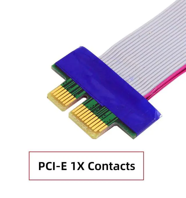 Alt view image 2 of 7 - PCI-E 1x Male to Female 1x Extension Cord Cable Adapter 20cm for Graphics Card