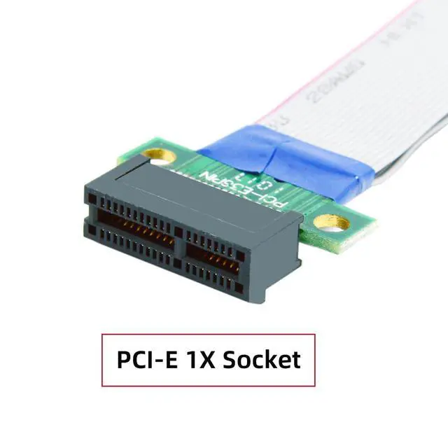 Alt view image 7 of 7 - PCI-E 1x Male to Female 1x Extension Cord Cable Adapter 20cm for Graphics Card