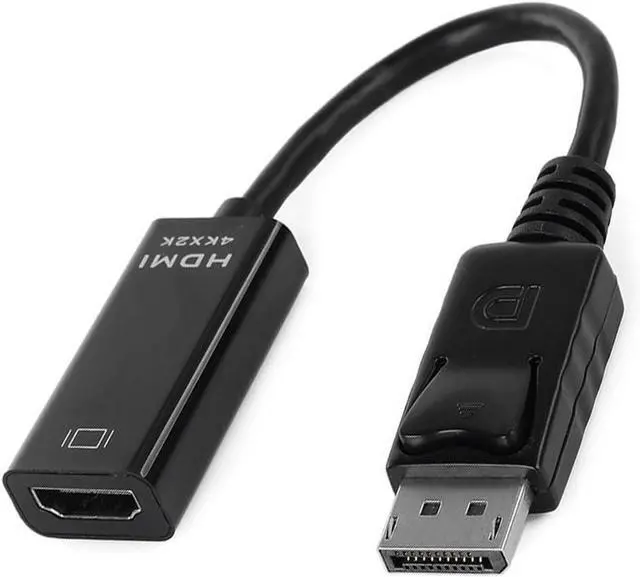 Main image of Black DisplayPort 1.2 to HDMI 1.4 Female Adapter Support 4K 2K & 1080p & Audio & 3D